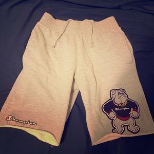 This is a 77% Cotten/23% Polyester Champion shorts